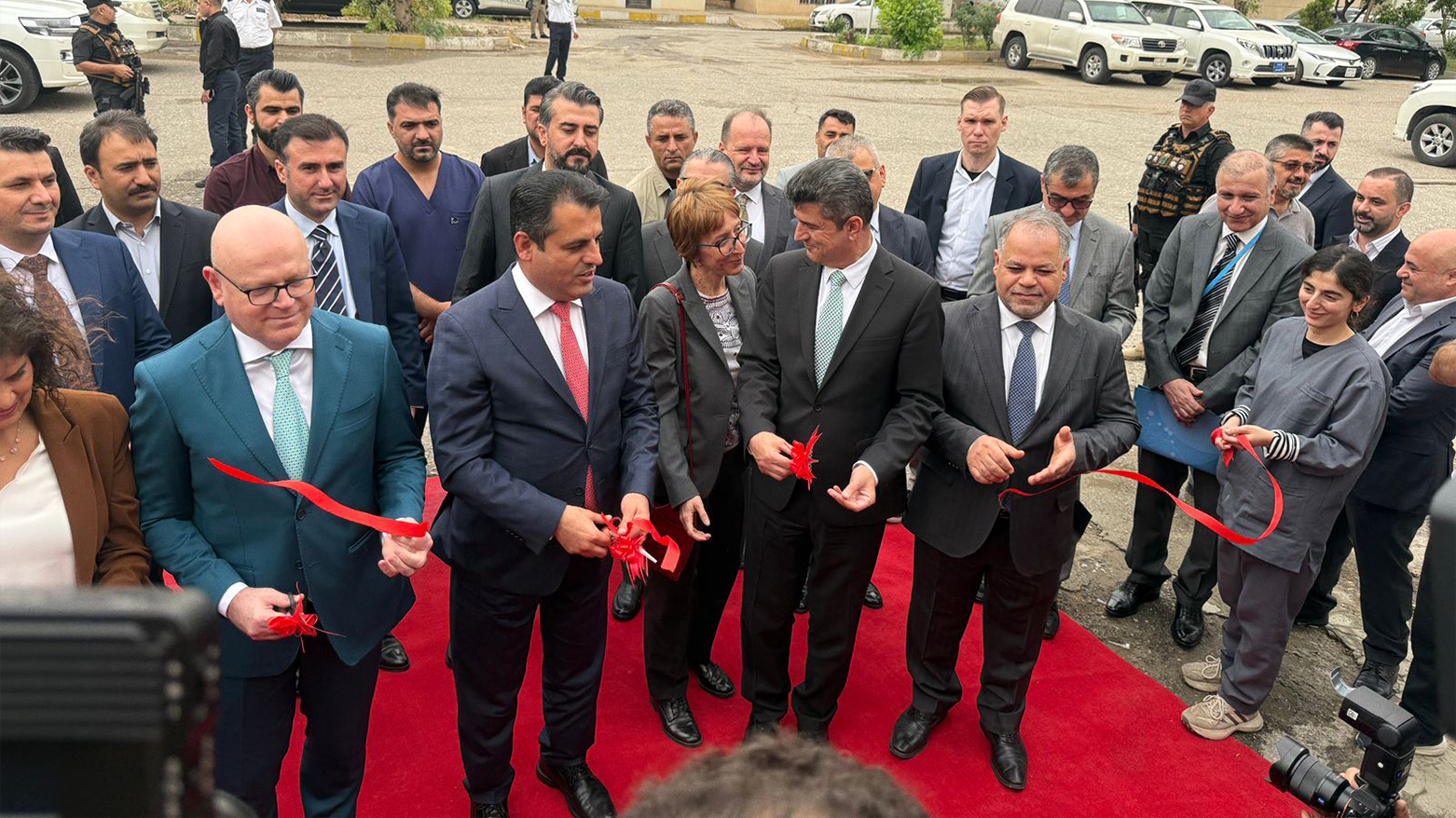 The opening ceremony of the cancer treatment center in Duhok. (Photo: Kurdistan24)