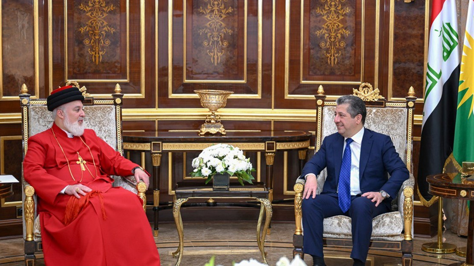 Başbakan Barzani ve  Patrik Mar Adda, birlikte yaşam kültürünün önemini vurguladı