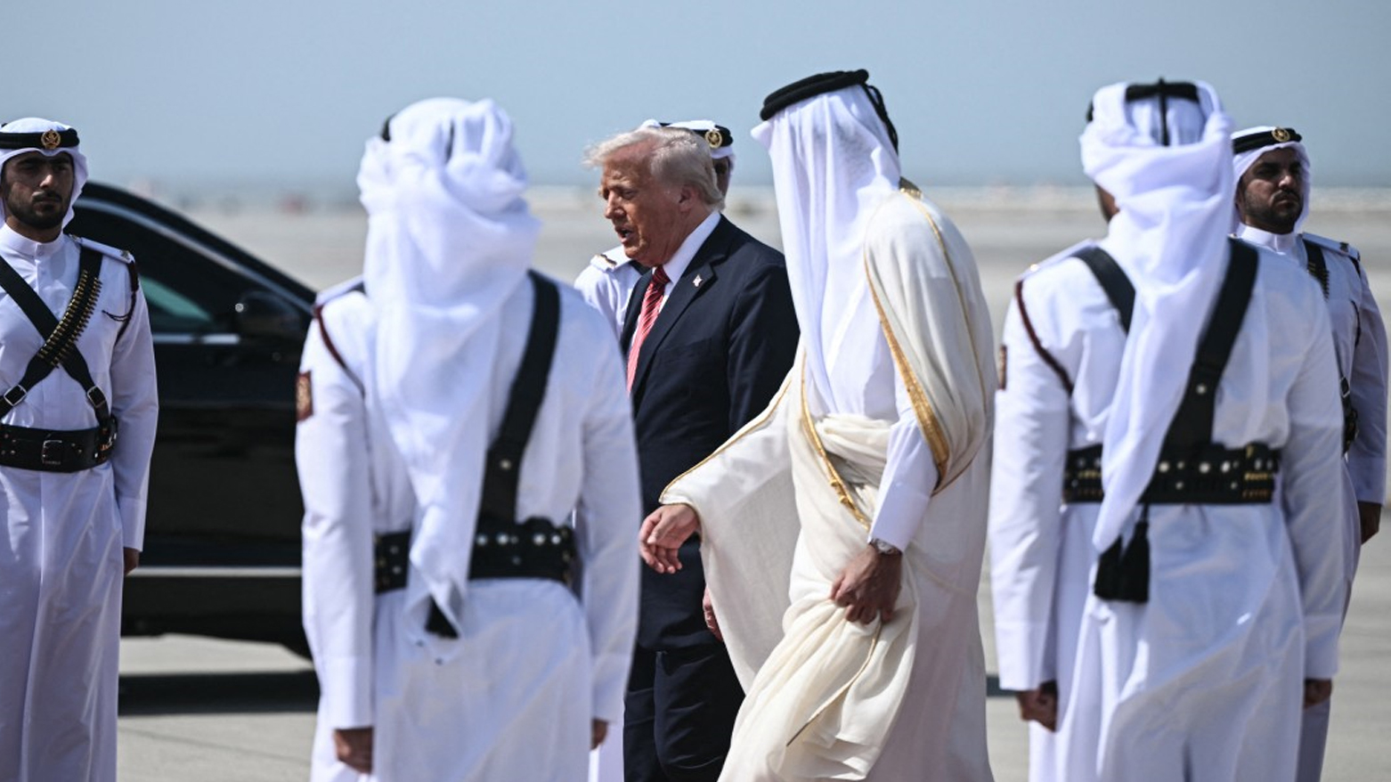 دونالد ترامپ وارد قطر شد