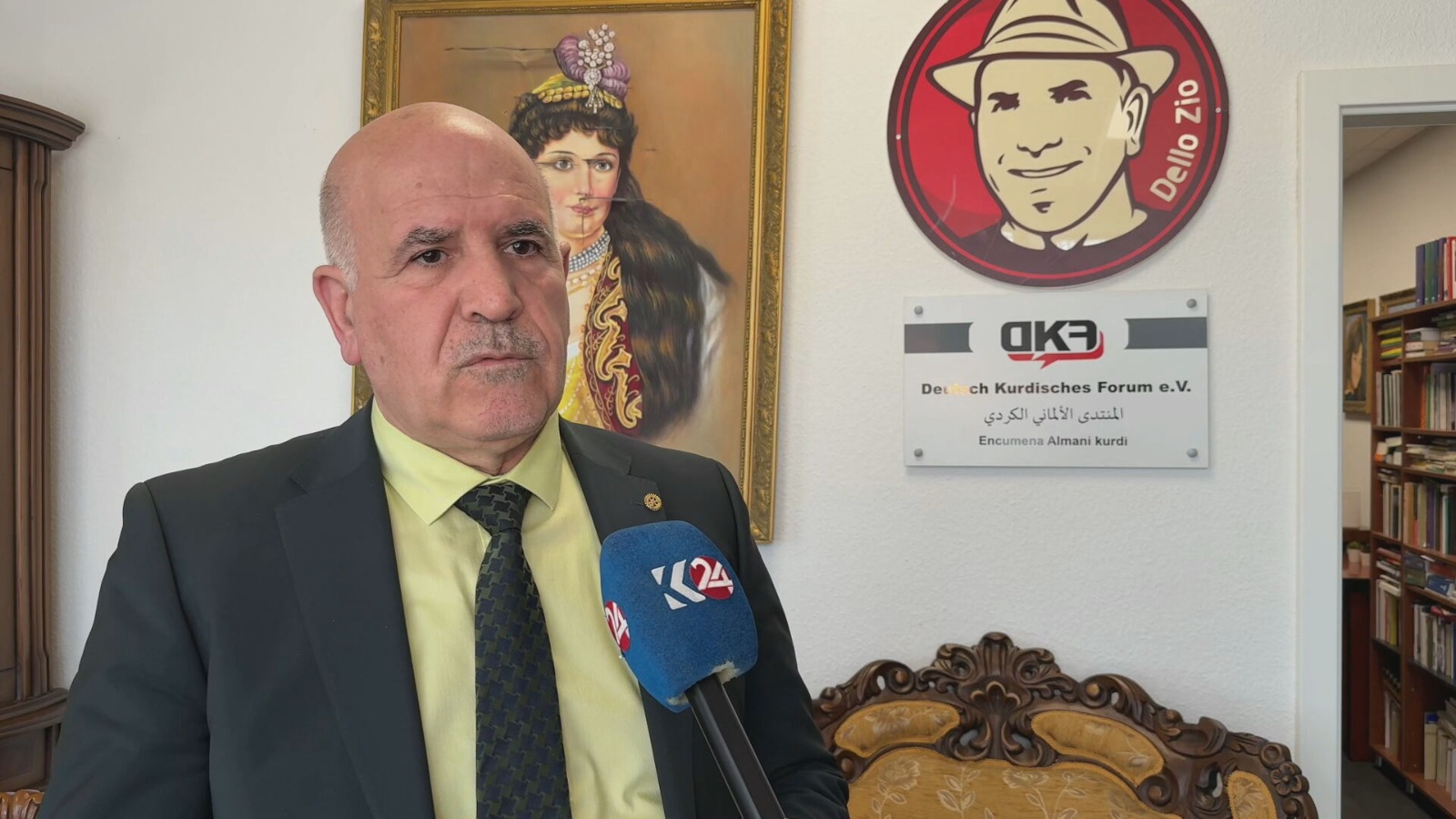 academic and supervisor of the Kurdish-German International University project, Dr. Younis Bahram. (Photo: Kurdistan24)
