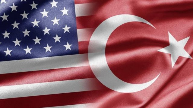 ABD ve Türkiye bayrakları