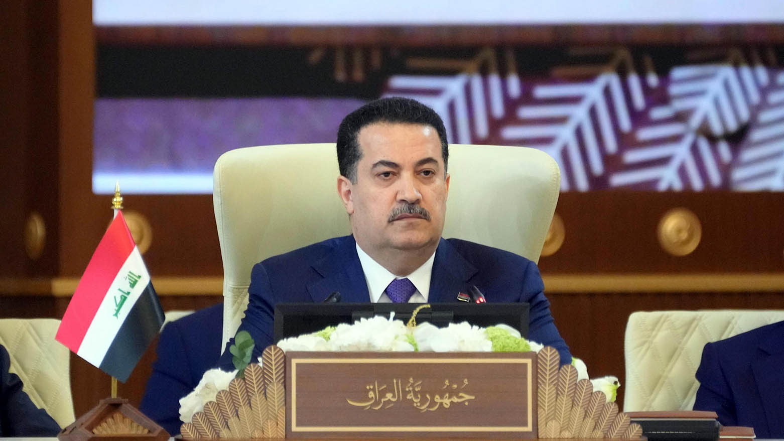 Iraqi Prime Minister Mohammed Shia’ al-Sudani, at the 34th Arab League Summit in the Iraqi capital, May 17, 2025. (Photo: Media Office of the PM of Iraq)