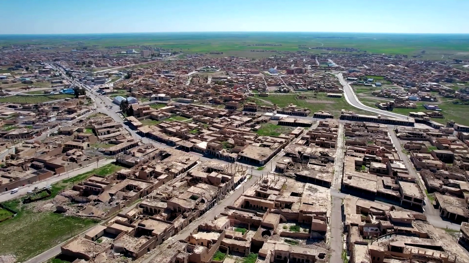 An aerial view of Sinjar. (Photo: Kurdistan24)