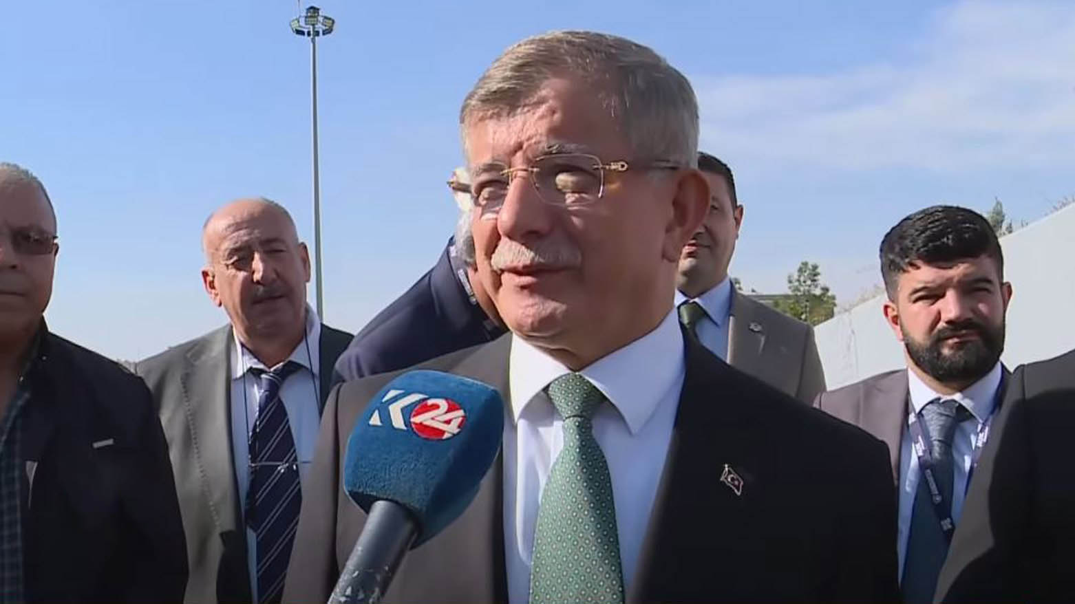 Ahmet Davutoğlu, leader of Turkey’s Future Party and former Turkish prime minister. (Photo: Kurdistan24)