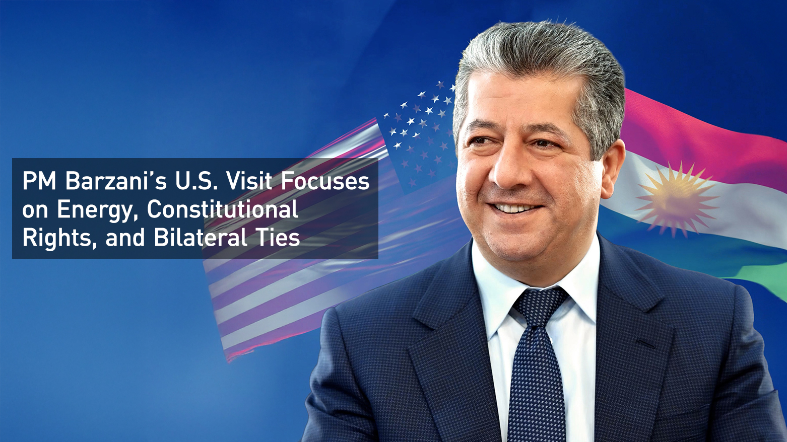 KRG Prime Minister Masropur Barzani. (Graphics: Kurdistan24)