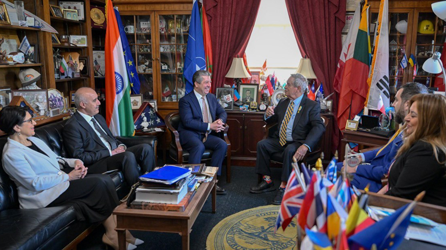 مسرور بارزاني يلتقي أعضاء في الكونغرس الأمريكي لبحث تعزيز العلاقات الثنائية