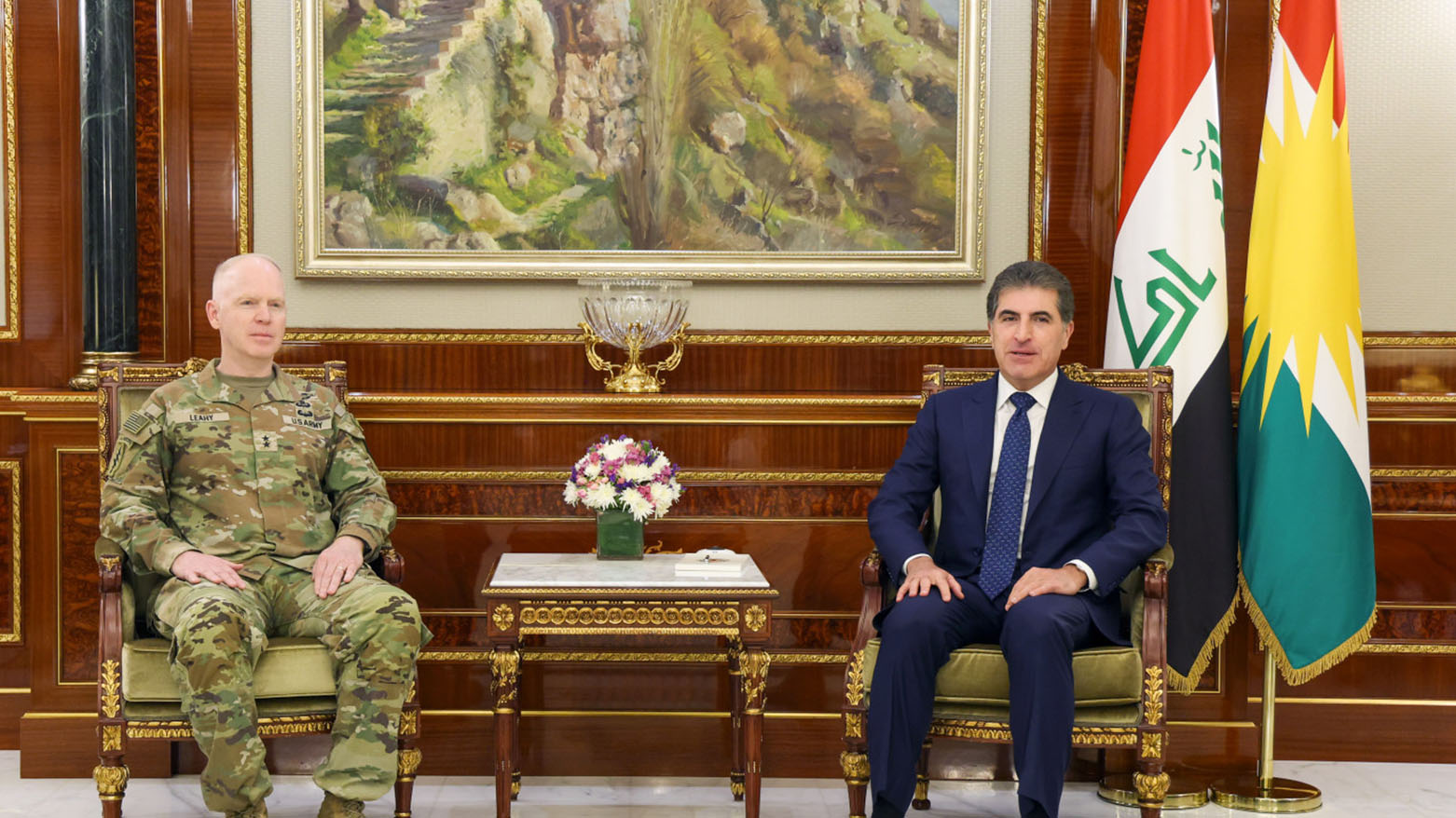 رئيس إقليم كوردستان وقائد قوات التحالف يؤكدان أهمية استمرار التعاون المشترك