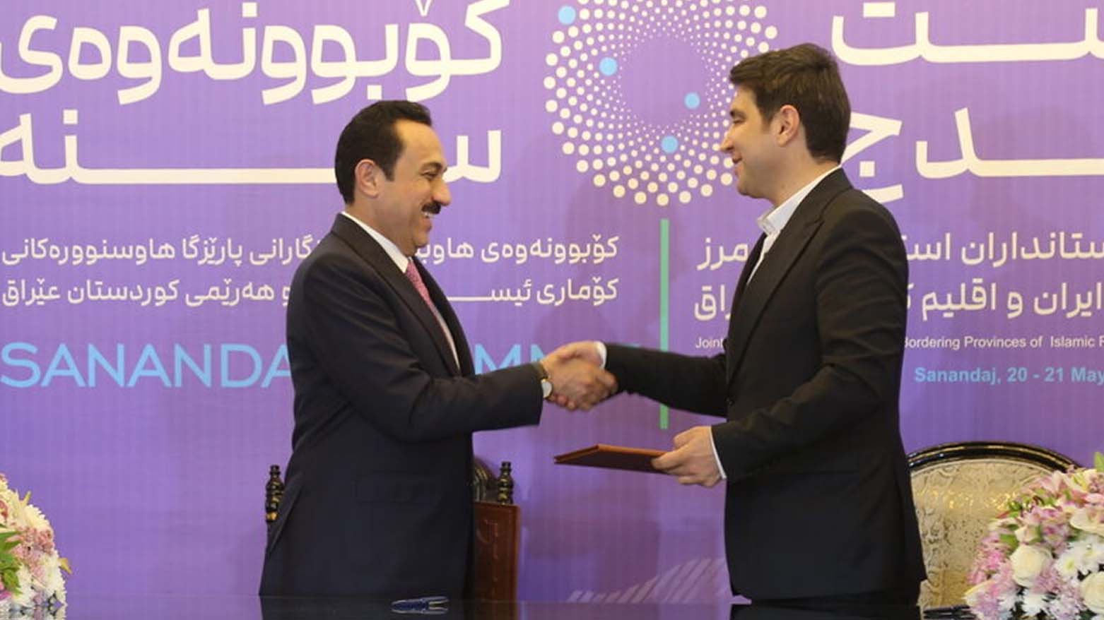 اربیل و سنندج چندین توافق‌نامه امضا کردند