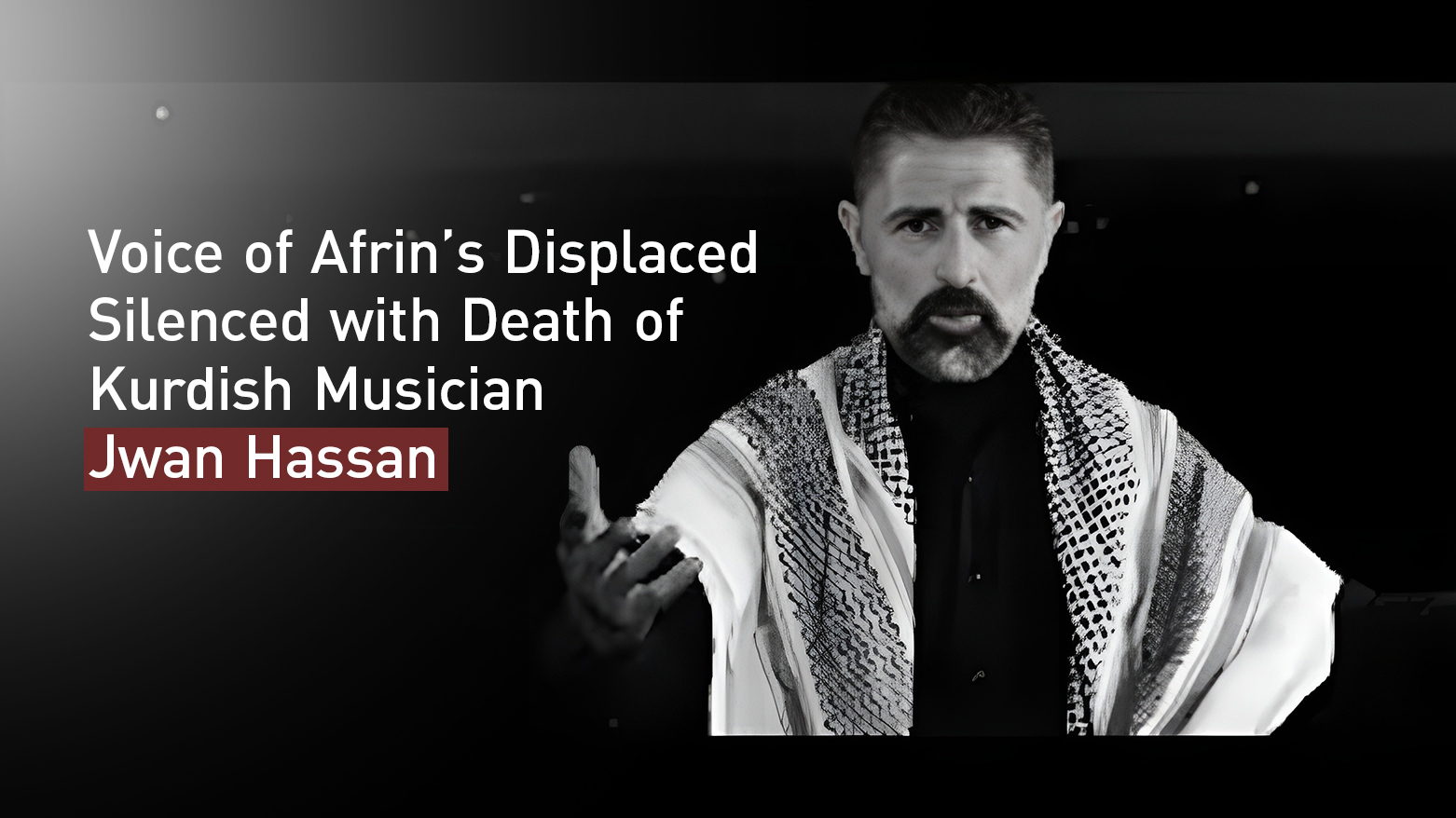 Kurdish artist and activist Jwan Hassan. (Graphic: Designed by Kurdistan24)