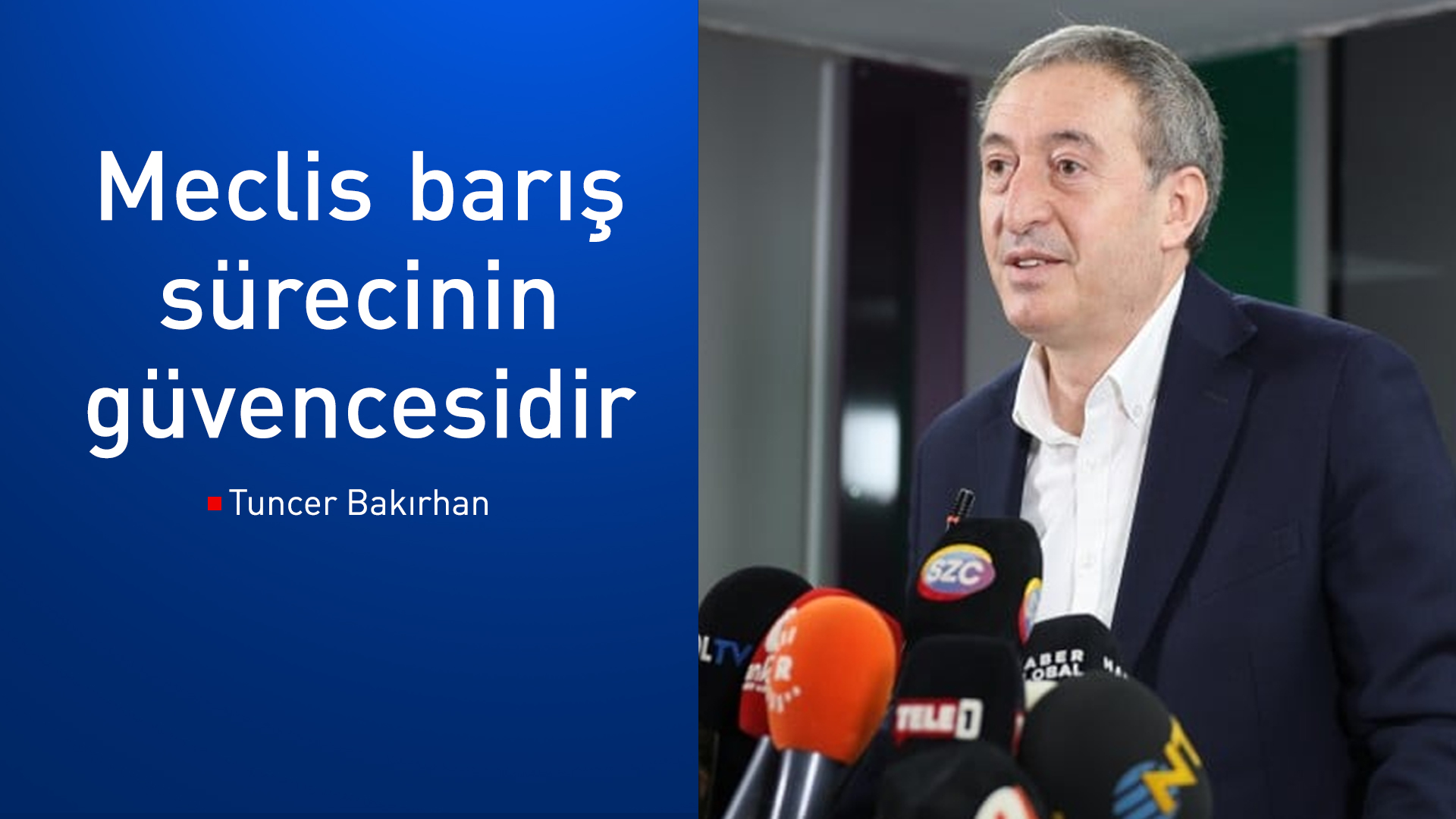 Tuncer Bakırhan: Ya Kürt-Türk ilişkilerini yeniden kuracağız ya da tükenip gideceğiz