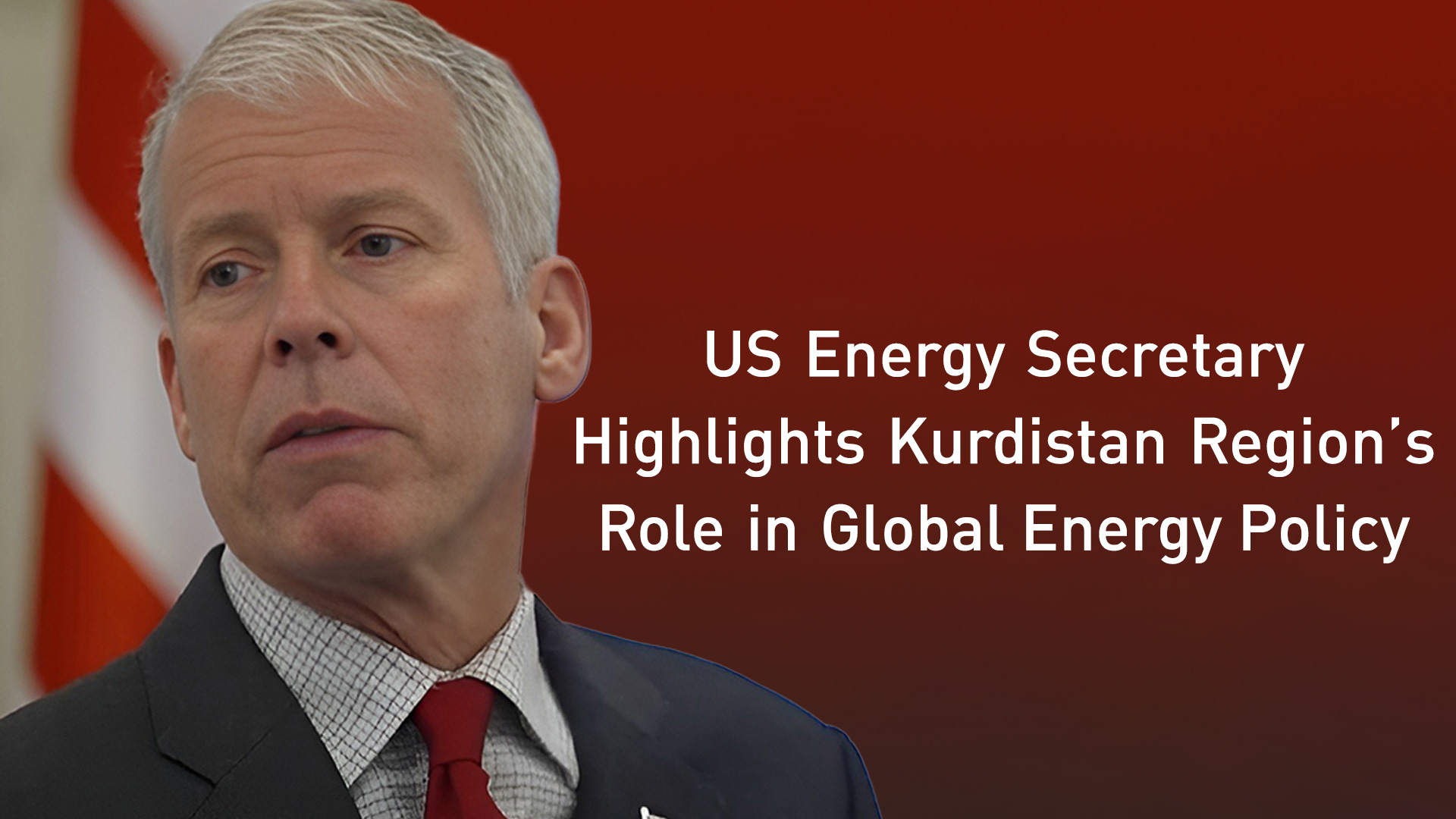 U.S. Secretary of Energy Chris Wright. (Photo: Designed by Kurdistan24)