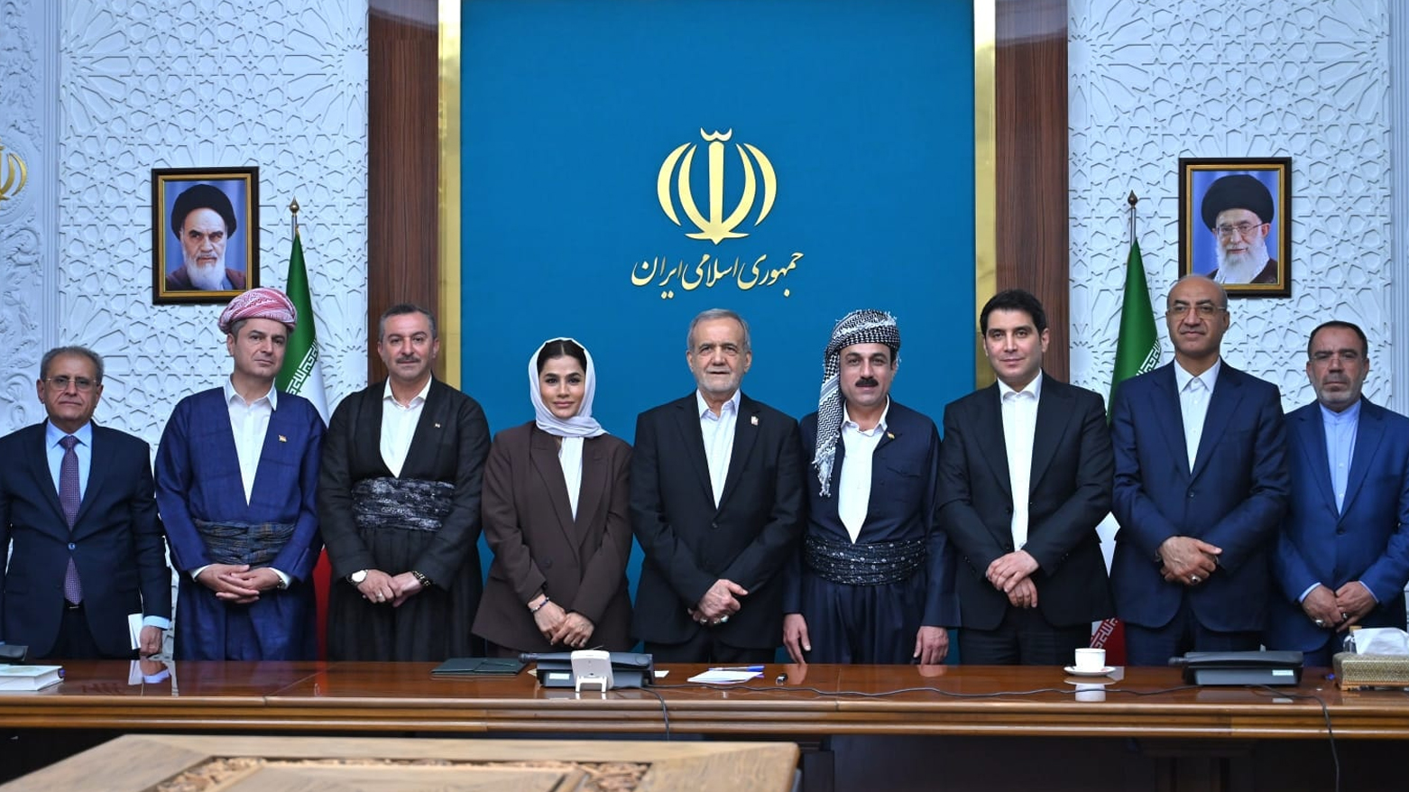 دیدار مسعود پزشکیان با استانداران اقلیم کوردستان
