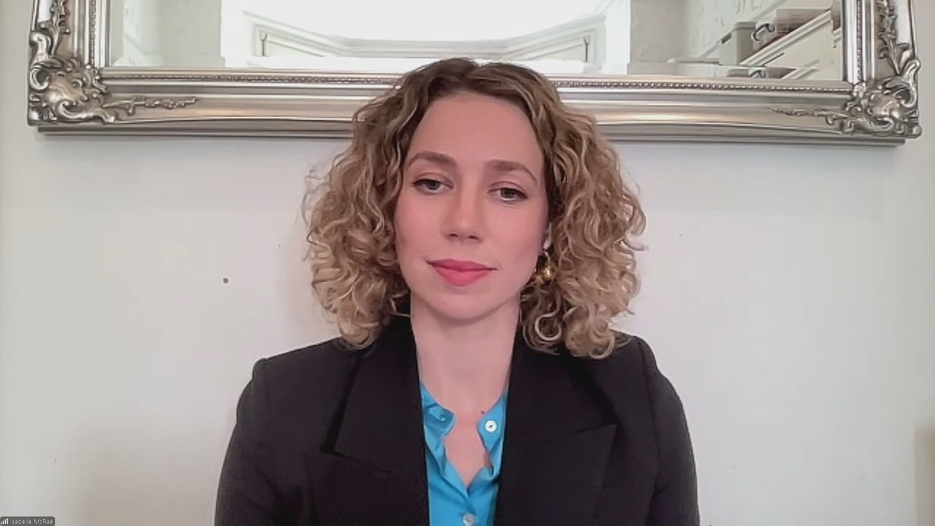 Isabelle McRae, a consultant from the Cambridge Centre for Geopolitics. (Photo: Kurdistan24)