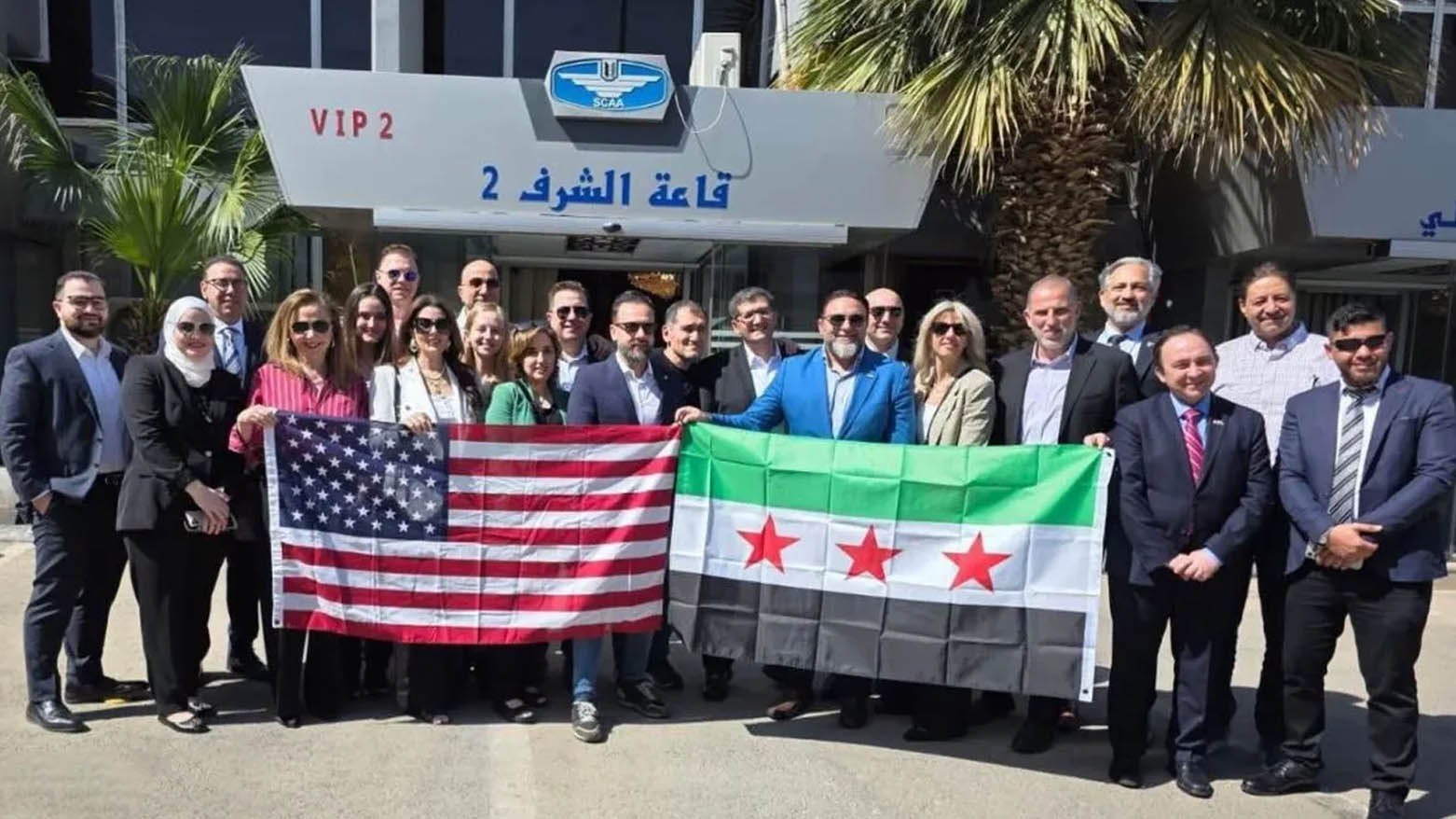 U.S. congressional delegation in Damascus, Syria. (Photo: Social-Media)