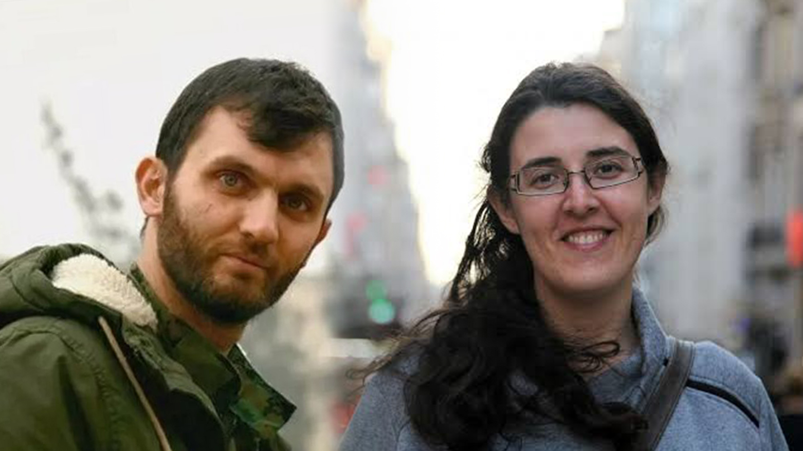 Kidnapped Israeli-Russian academic Elizabeth Tsurkov, (R), Mohammad Reza Nouri, Officer in Iran’s IRGC, jailed in Iraq. (Combo photo: Kurdistan24)