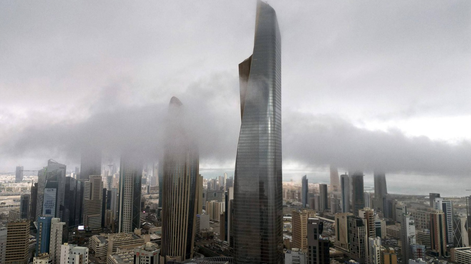 Fog covers Kuwait City's skyscrapers in Kuwait on March 7, 2025. (Photo: AFP)