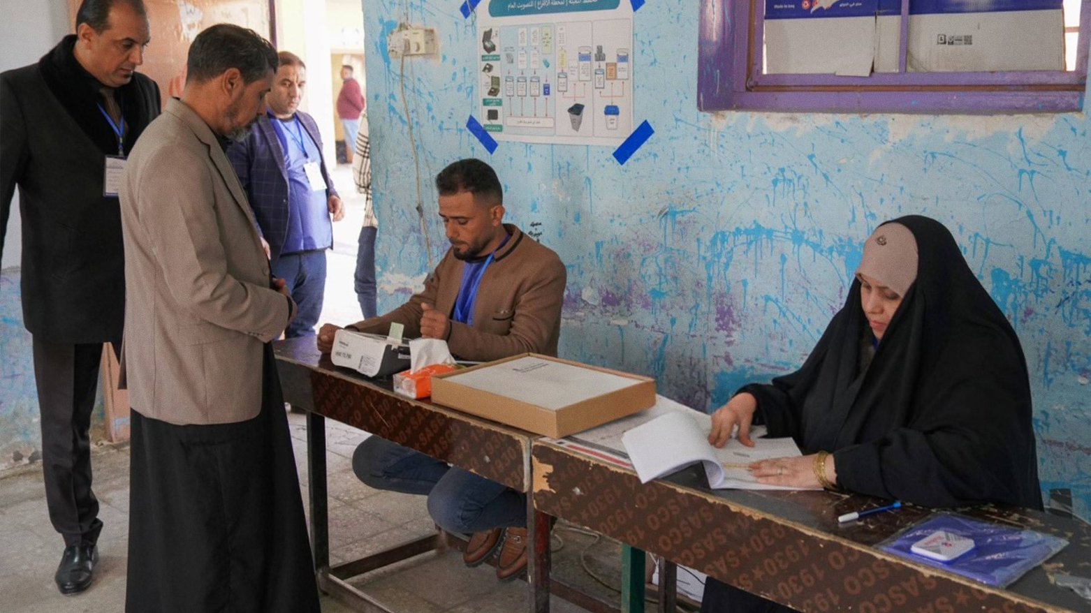 An Iraqi man casts his vote in Najaf, Dec. 18, 2023, during Iraq’s first provincial elections in 10 years. (Photo: AFP)