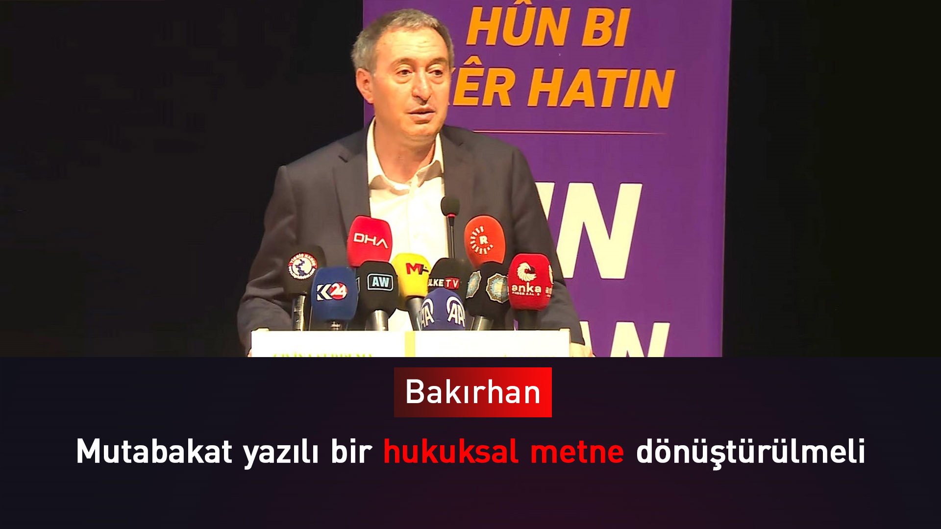 Bakırhan: Barış sürecinin geleceği bizim pratiğimize bağlı