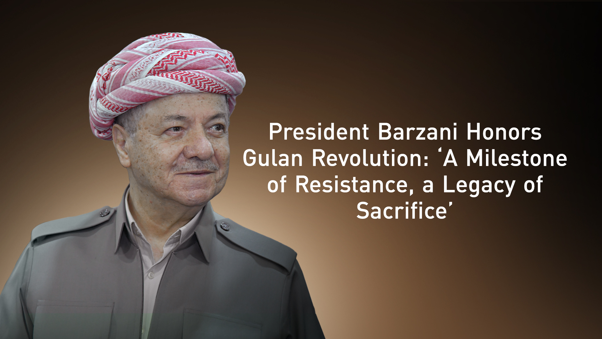 President Masoud Barzani. (Graphics: Kurdistan24)