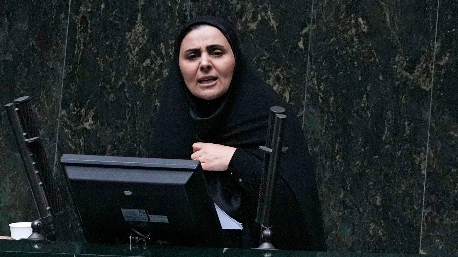 Iranian Minister of Roads and Urban Development, Farzaneh Sadegh. (Photo: AP)