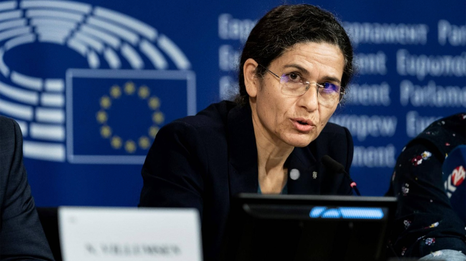 Ilham Ahmed, Co-Chair of the Foreign Relations Committee of the DAANES. (Photo: AFP)