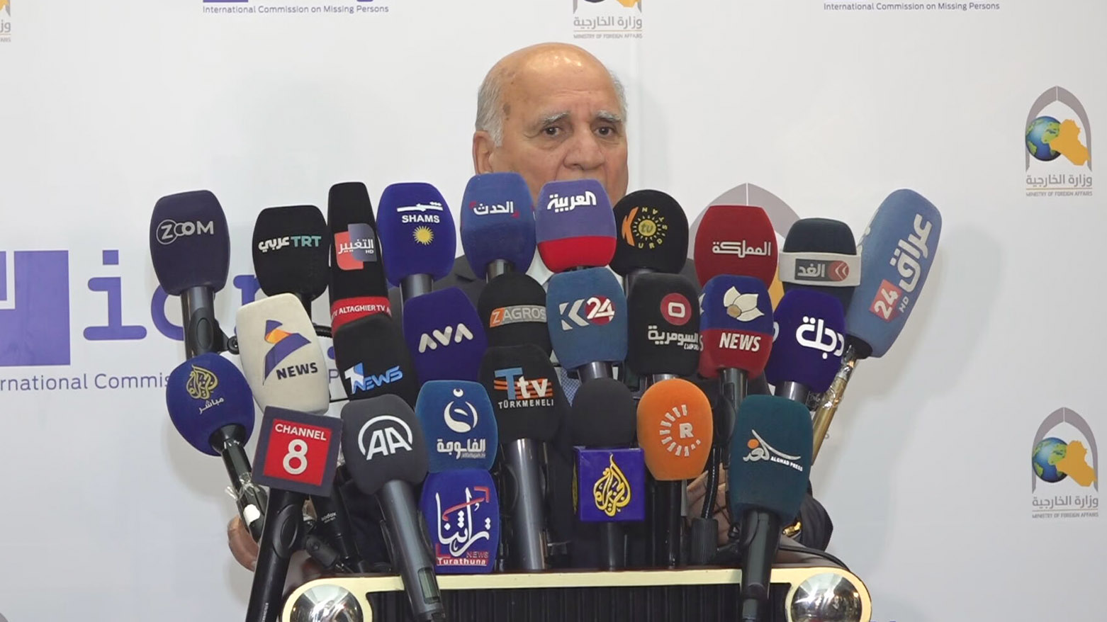 Iraq's Foreign Minister Fuad Hussein, May 27, 2025. (Photo: Kurdistan24)