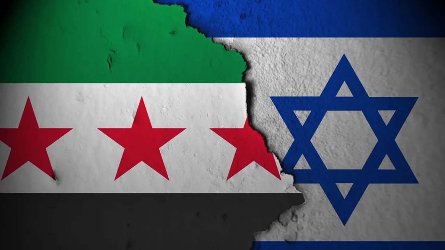 The Syrian flag (L), The Israeli Flag (R). (Photo: Social media)