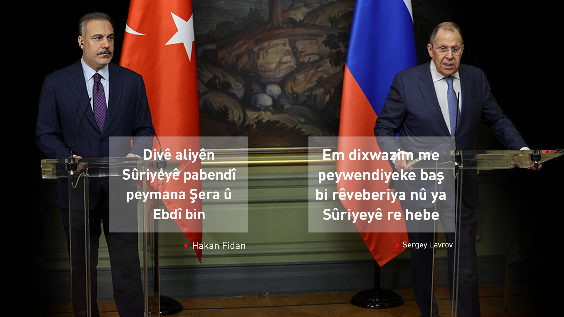 Sergey Lavrov û Hakan Fidan