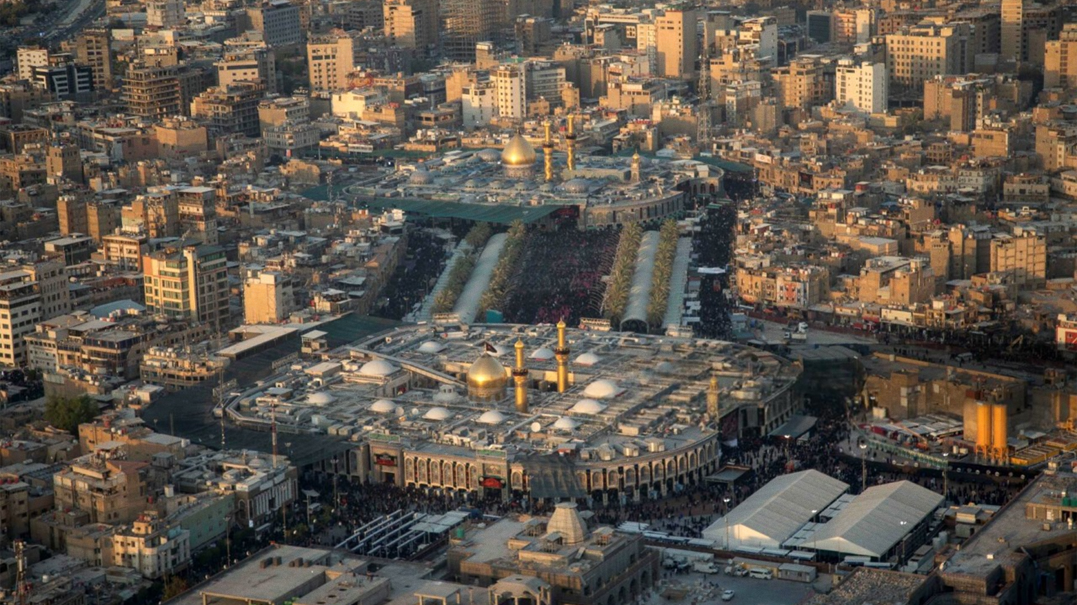 An aerial view of Karbala. (Photo: AFP)
