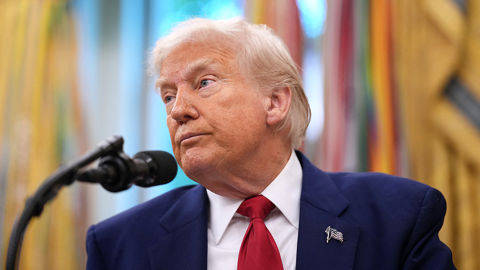U.S. President Donald Trump speaks during a swearing in ceremony for interim U.S. Attorney for Washington, D.C. Jeanine Pirro in the Oval Office of the White House on May 28, 2025. (Photo: AFP)