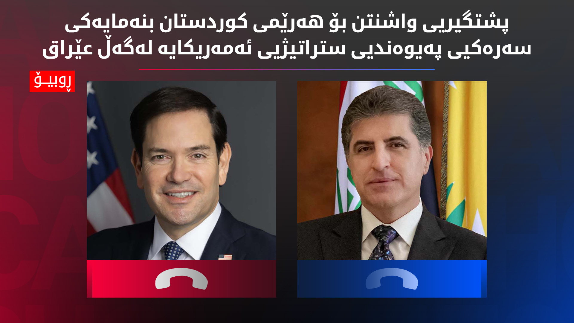 نێچیرڤان بارزانی و وه‌زیری ده‌ره‌وه‌ی ئه‌مه‌ریكا په‌یوه‌ندییه‌كانی هه‌ولێر و واشنتنیان تاوتوێ كرد