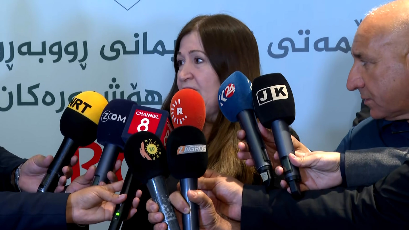 The head of the Kurdistan Democratic Party (KDP) bloc in the Iraqi Parliament, Vian Sabri. (Photo: Kurdistan24)