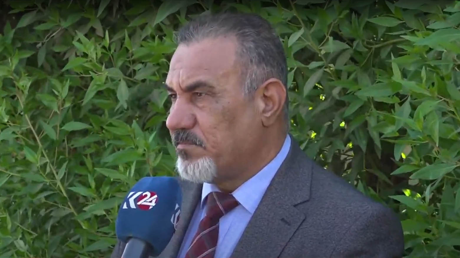 Rahim Aboudi, a senior member of the Hikma Movement, speaking to Kurdistan24, May 31, 2025. (Photo: Kurdistan24)