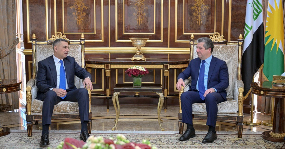 مسرور بارزانی، نخست‌وزیر اقلیم کوردستان و اسعد عیدانی، استاندار بصره
