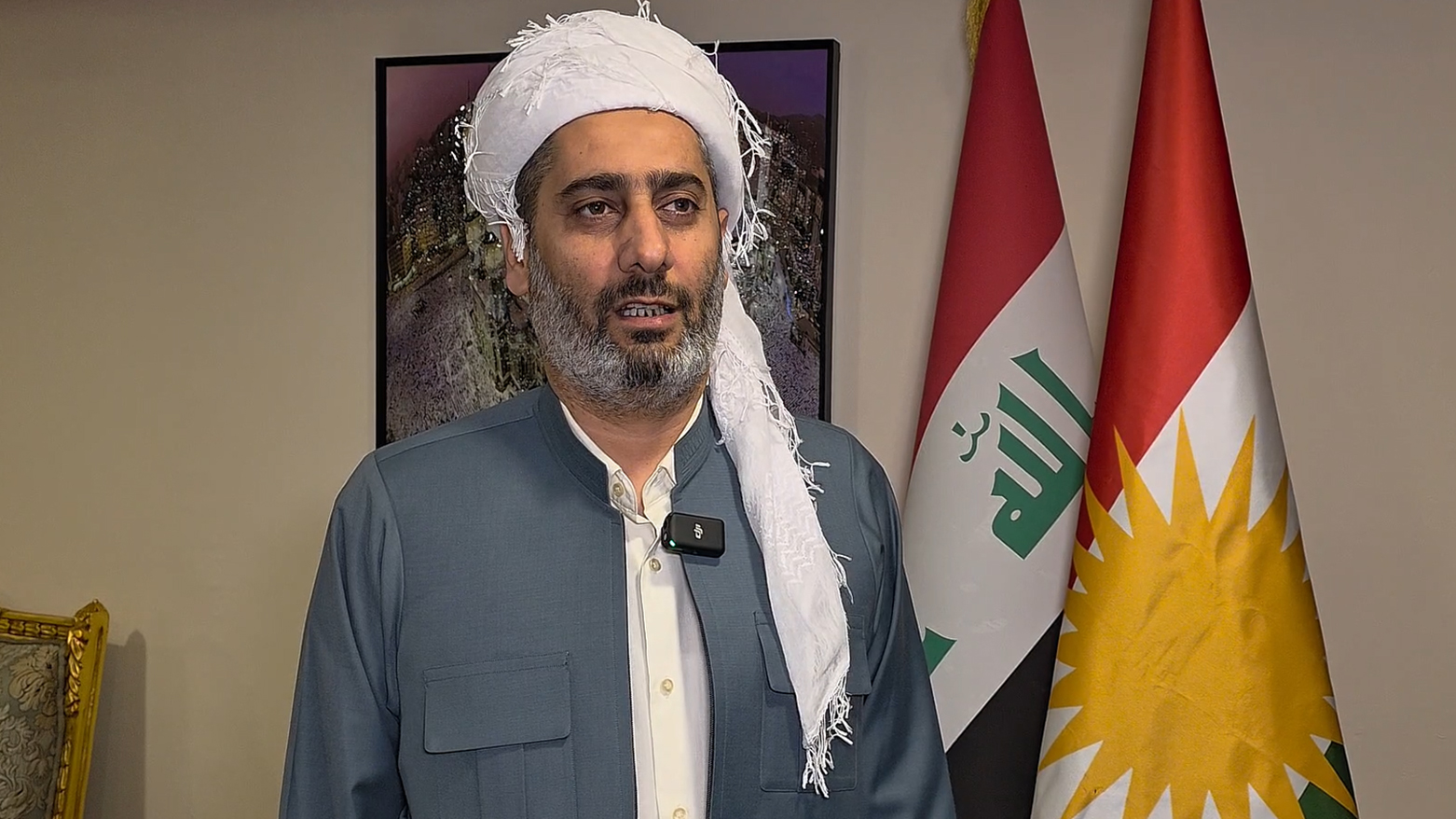 رئيس وفد حجاج إقليم كوردستان الشيخ نياز راغب نقشبندي