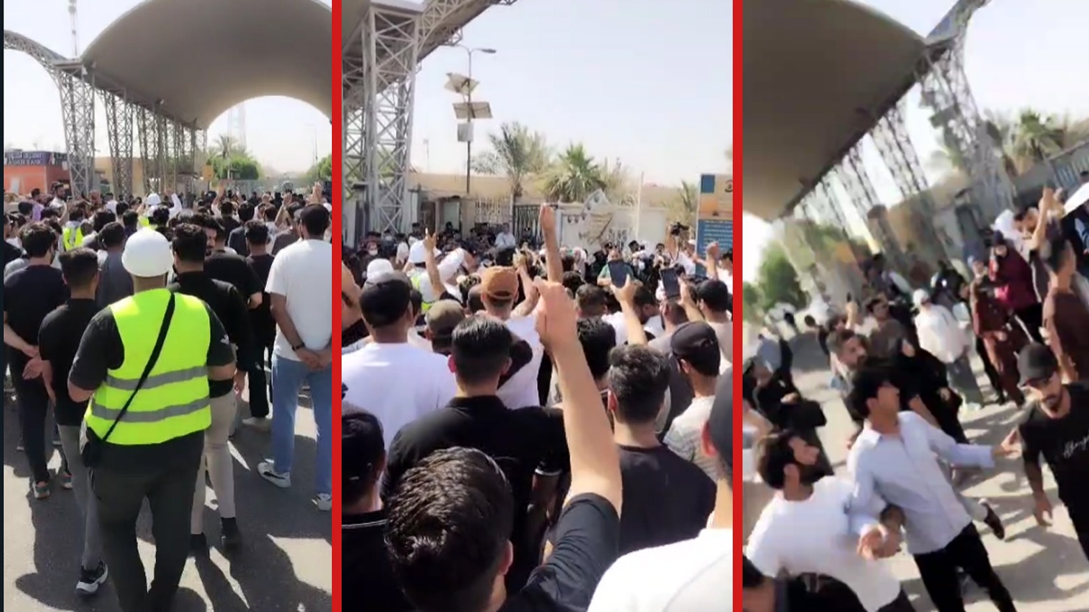 Graduates of engineering and petroleum fields protest in Basra. (Photo: Iraqi Media)
