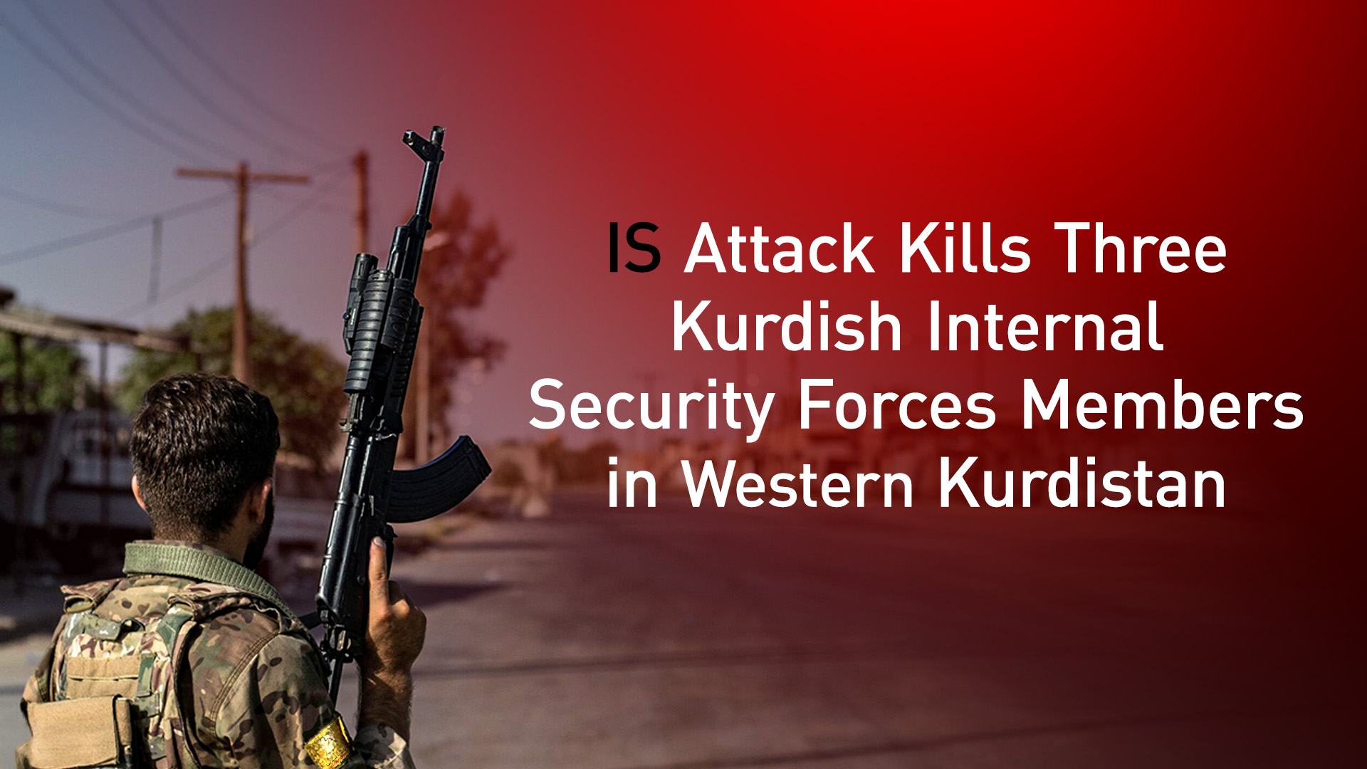 A fighter of the Syrian Democratic Forces (SDF). (Graphic: Designed by Kurdistan24)