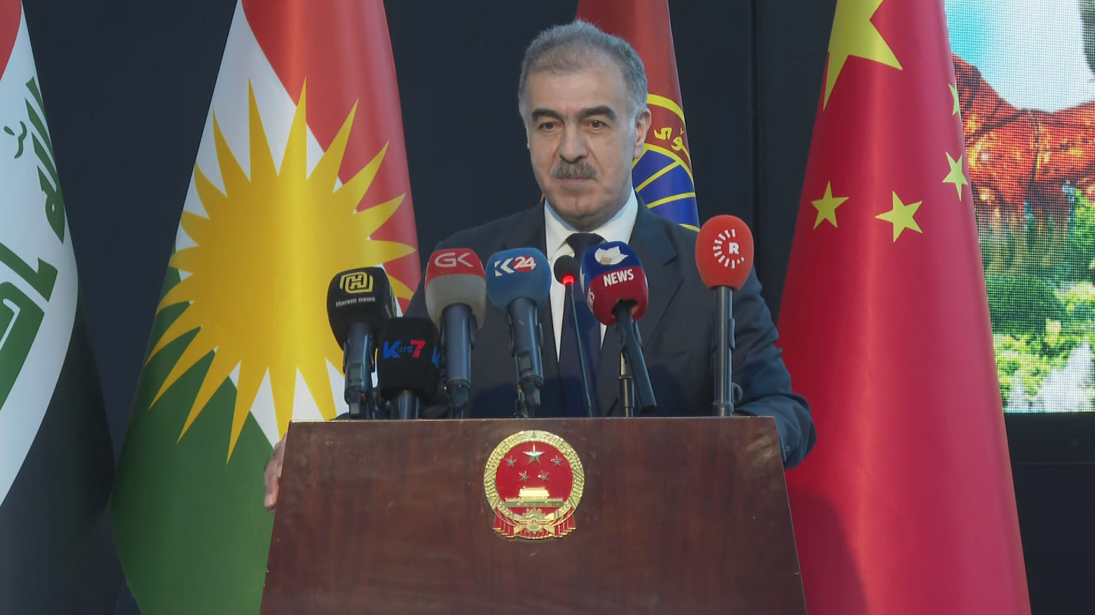The Head of Foreign Relations in the Kurdistan Regional Government (KRG), Safeen Dizayee. (Photo: Kurdistan24)