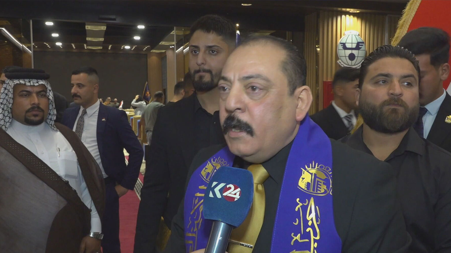 Ibrahim Dulaimi, Secretary of the Imran Party, speaking to Kurdistan24, June 1, 2025. (Photo: Kurdistan24)