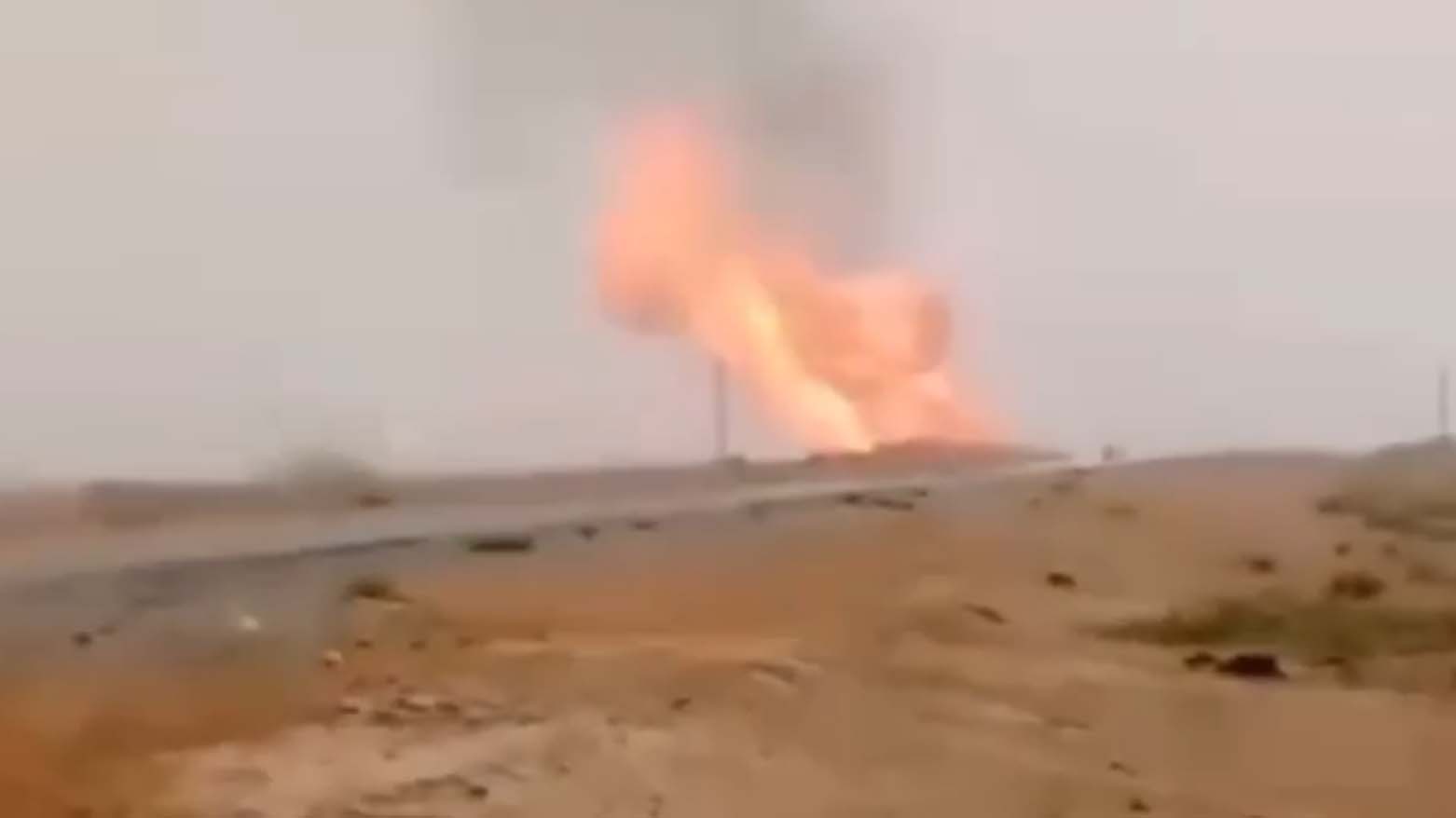 Kerkük'ün güneyindeki bir doğalgaz boru hattında patlama
