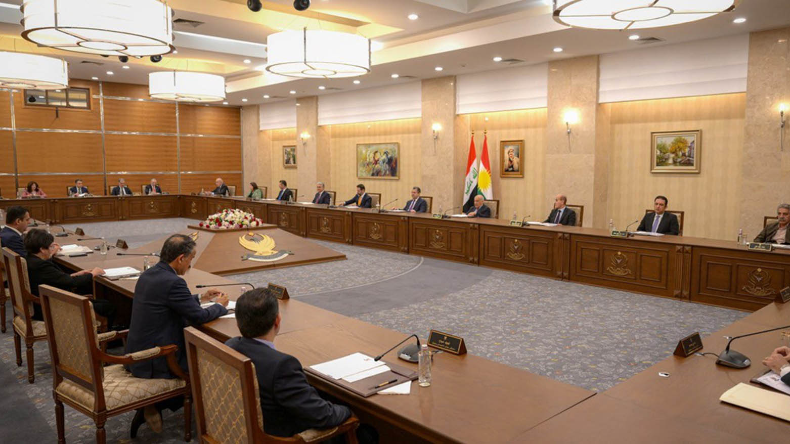 صورة أرشيفية لاجتماع سابق لمجلس وزراء إقليم كوردستان