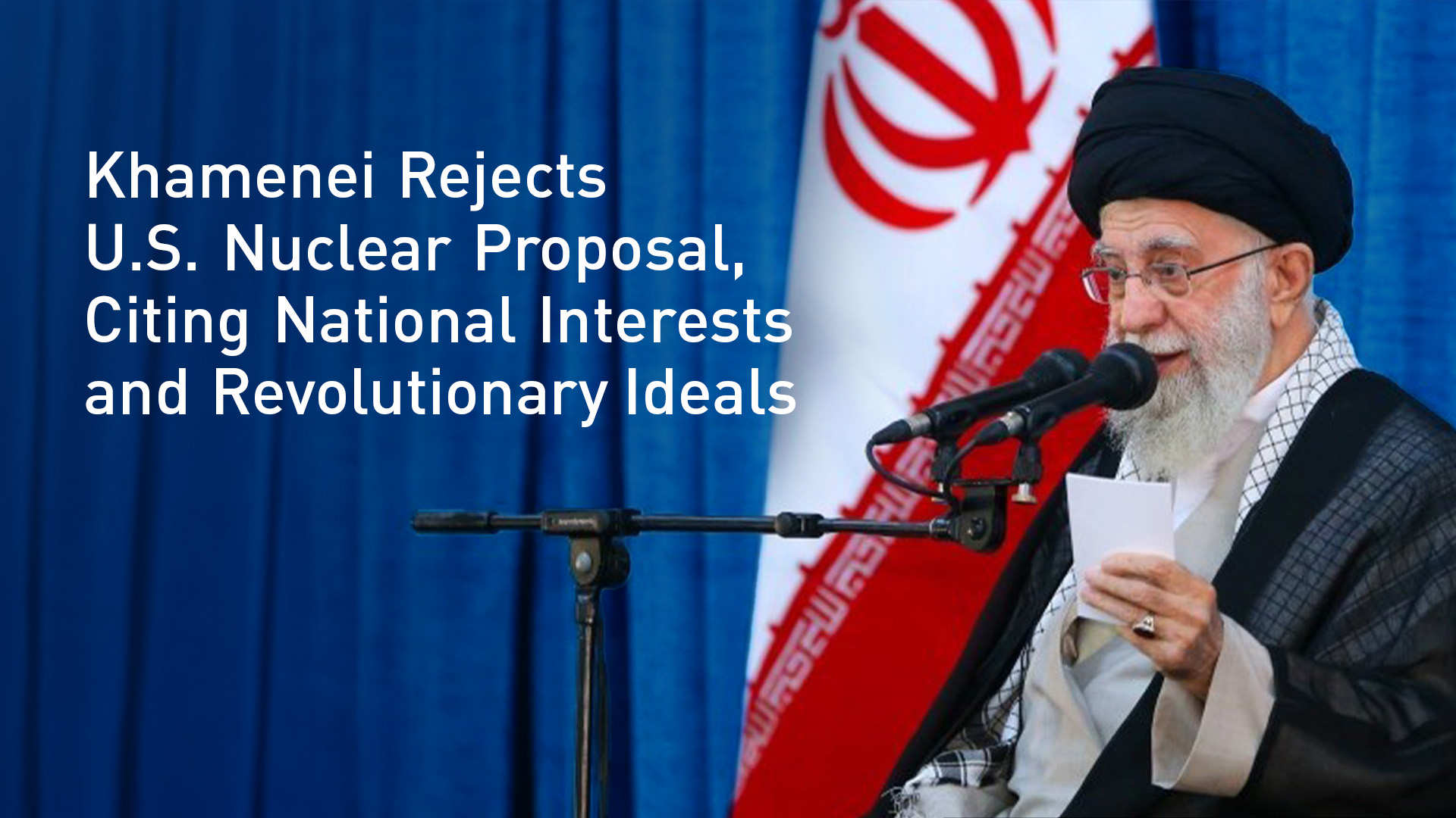 Supreme Leader Ayatollah Ali Khamenei speaks during his meeting with a large group of laborers, Tehran, Iran, May 10, 2025. (Photo: AP)