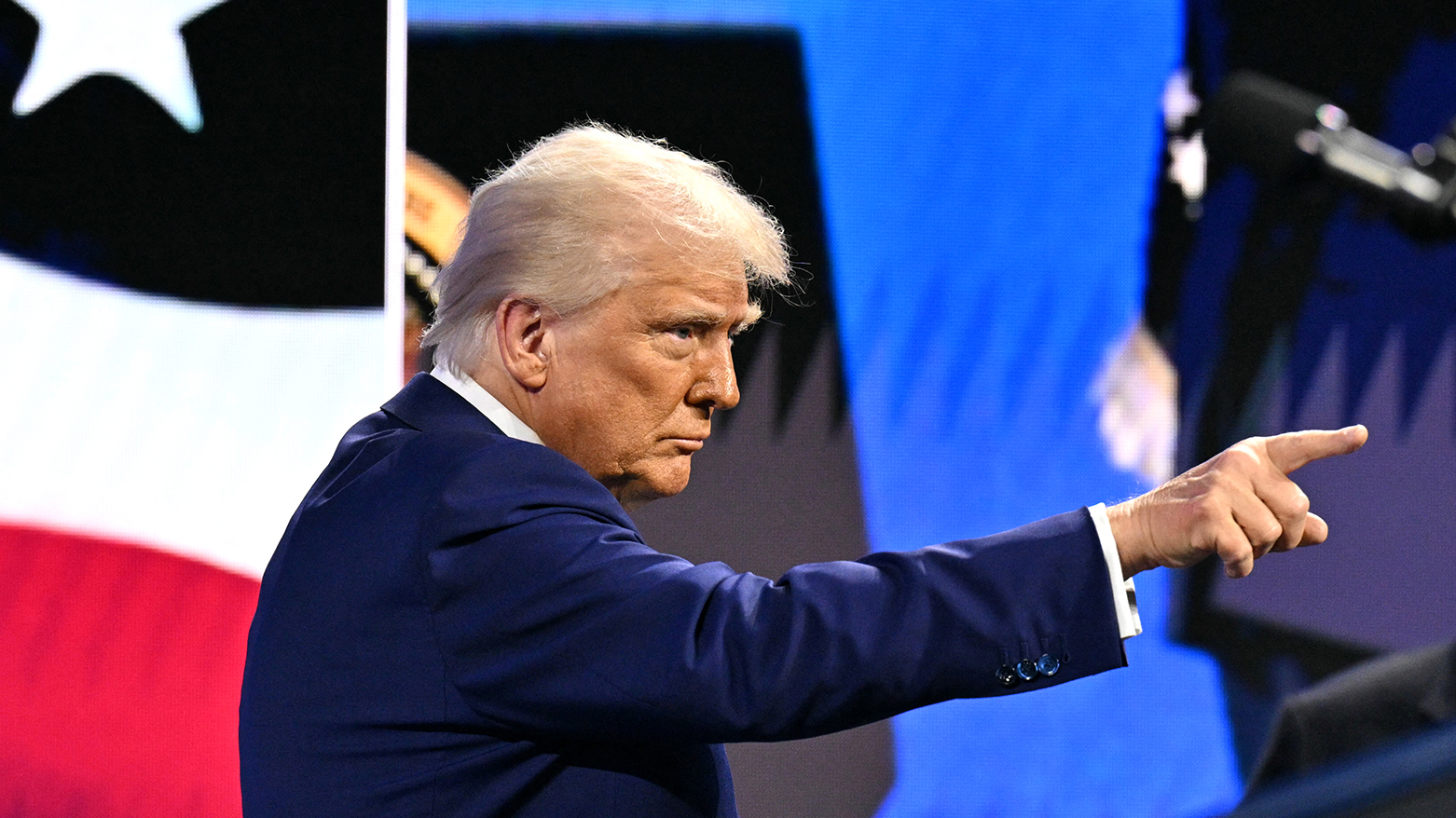 US President Donald Trump gestures as he speaks during the FII PRIORITY Miami 2025 Summit at the Faena Hotel & Forum in Miami Beach, Florida, Feb. 19, 2025. (Photo: AFP)