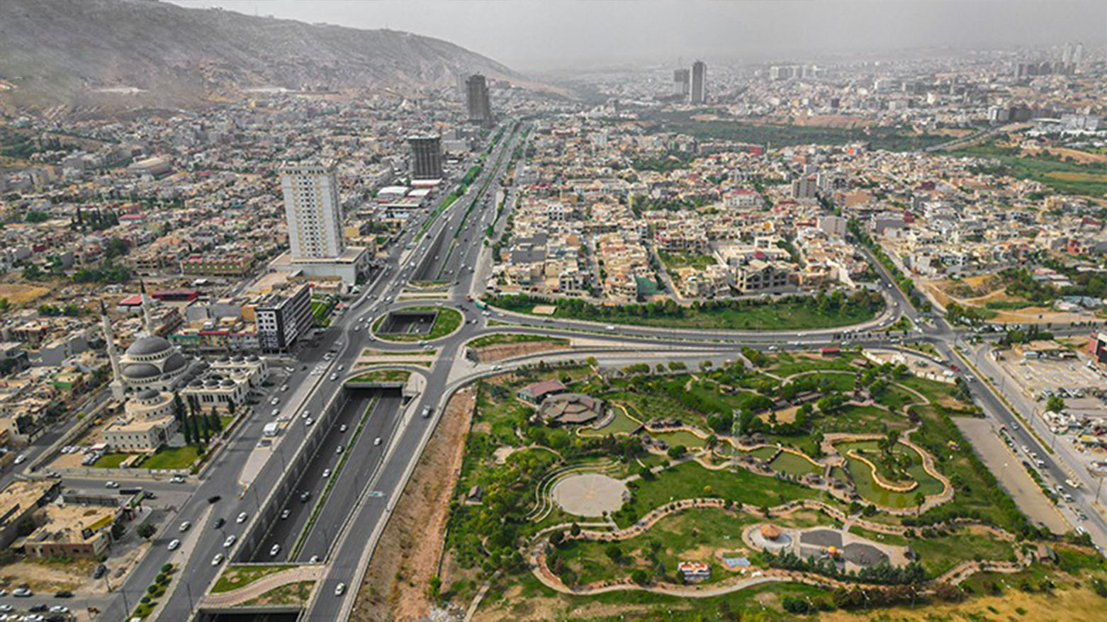 An aerial view of Duhok city. (Photo: Kurdistan24)
