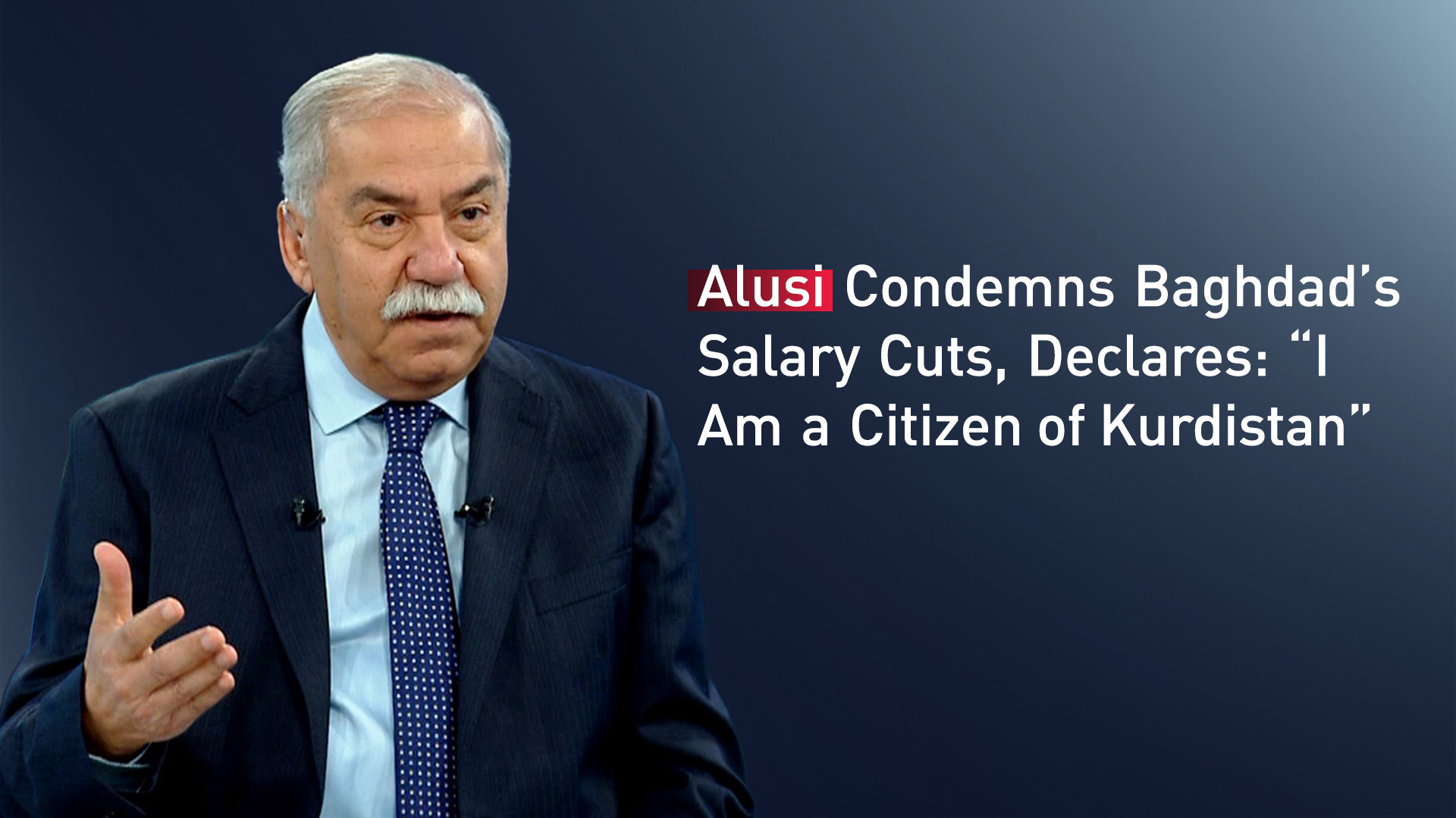 Prominent Iraqi politician and public figure Mithal al-Alusi. (Photo: Kurdistan24)