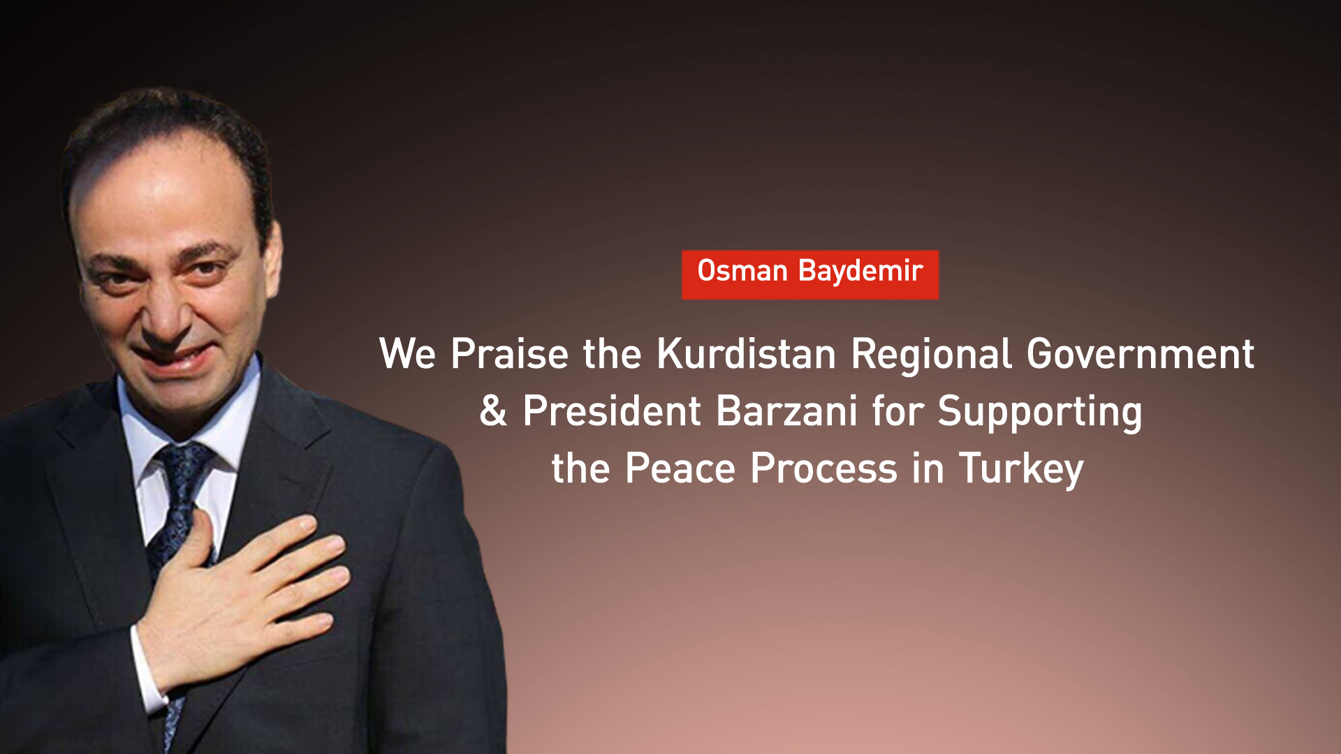 Former Kurdish member of the Turkish Parliament, Osman Baydemir. (Graphic: Designed by Kurdistan24)