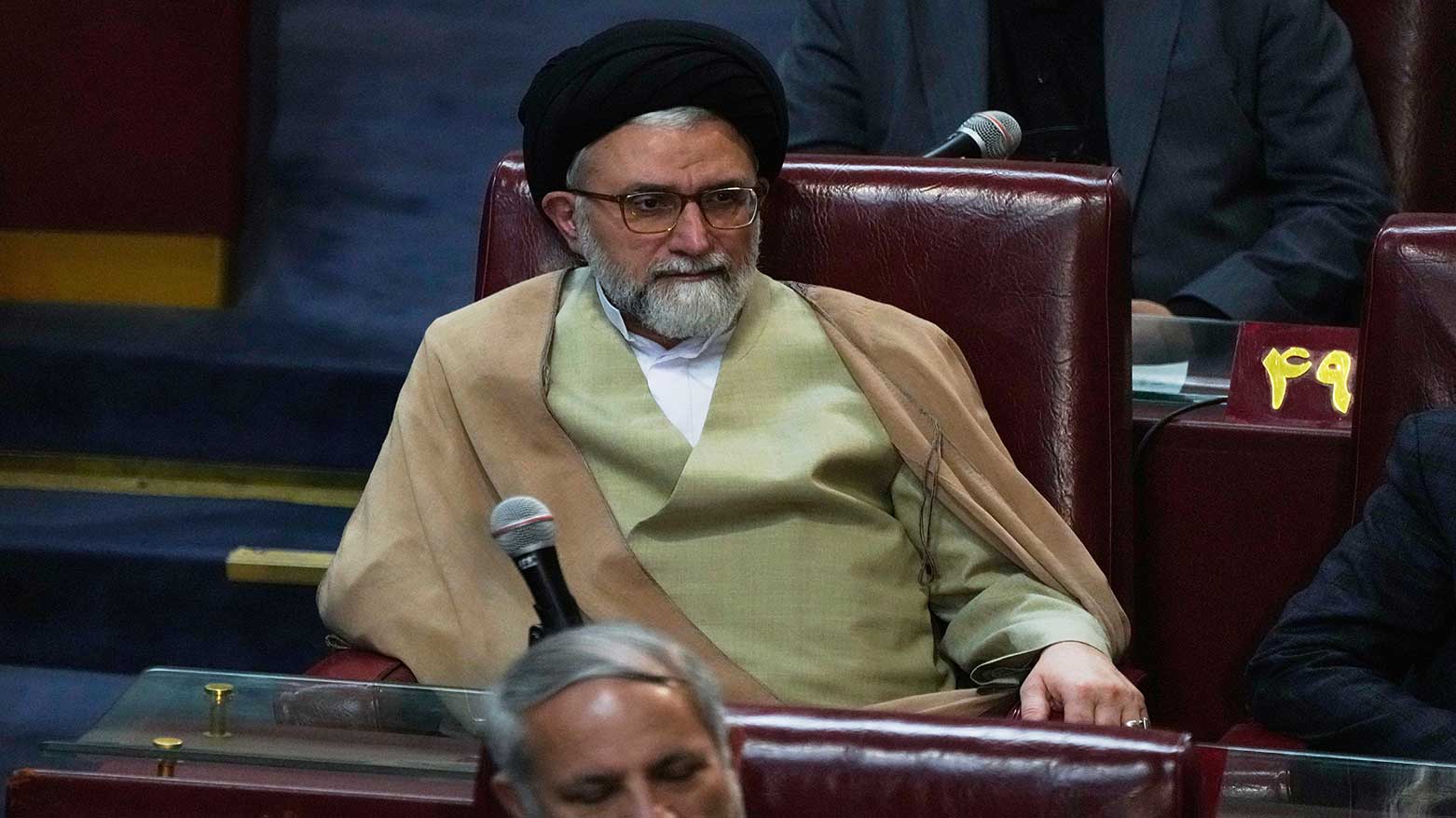 Iranian Intelligence Minister Esmail Khatib attends the inauguration ceremony of the 6th term of the Assembly of Experts in Tehran, Iran, May 21, 2024. (Photo: AP)