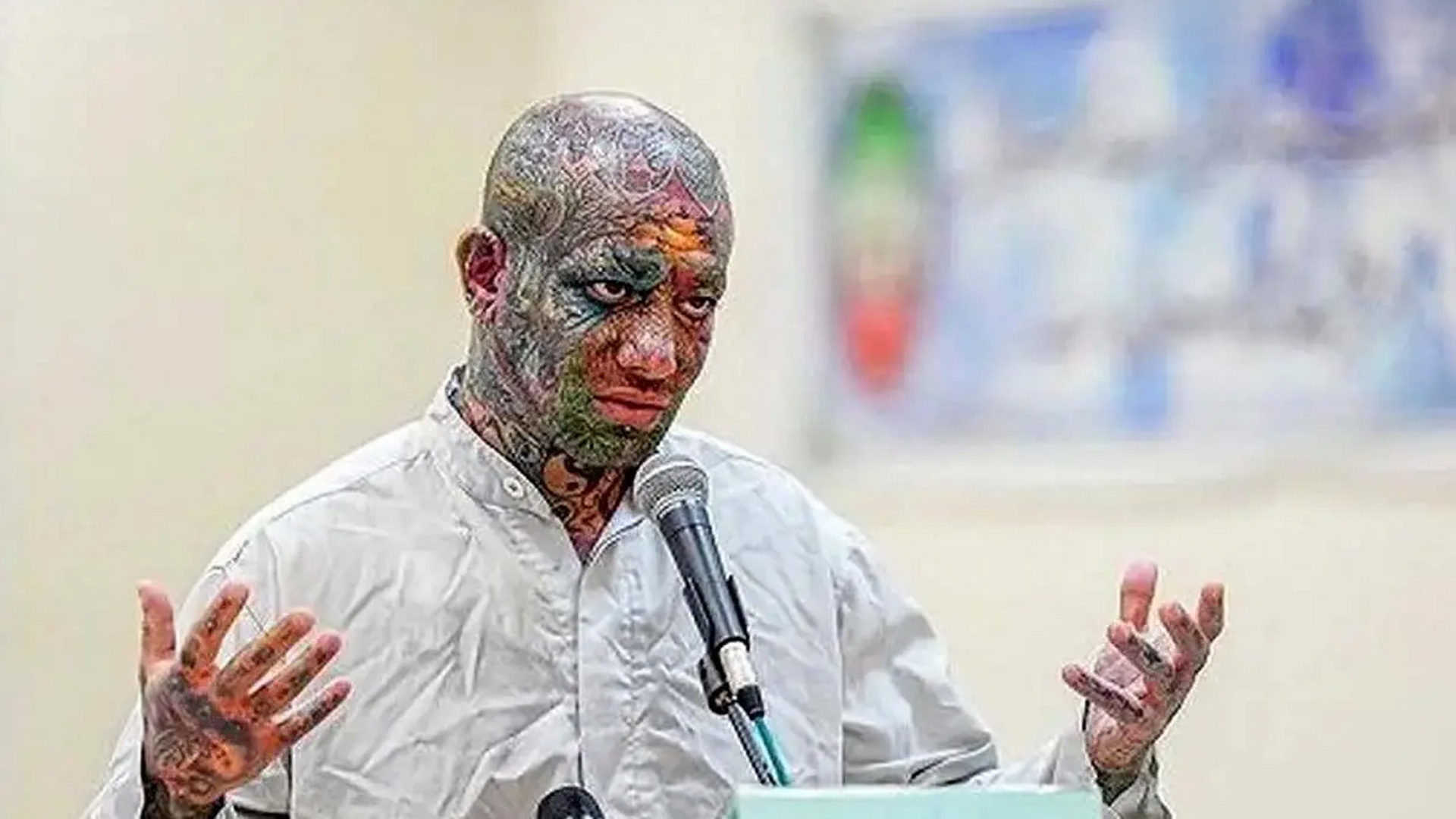 Iranian rapper Amir Hossein Maghsoudloo, also known as Tataloo, speaks during his trial at the Revolutionary Court in Tehran, Iran, April, 2024. (Photo: Social Media)