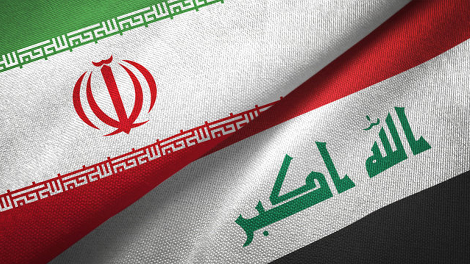 Iraqi (right) and Iranian flags. (Photo: Designed by Kurdistaqn24)