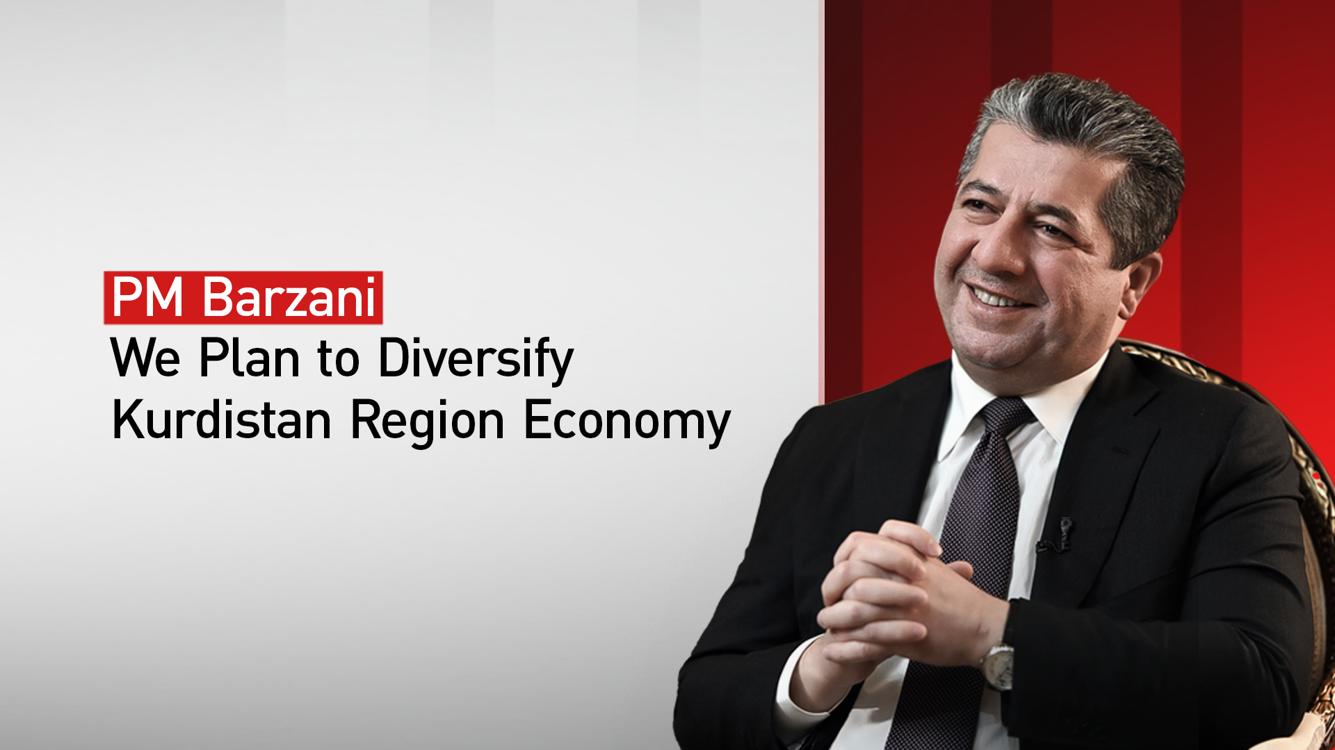 Kurdistan Region Prime Minister Masrour Barzani. (Photo: Designed by Kurdistan24)